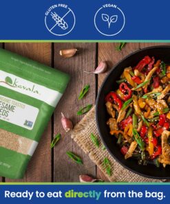 Kevala Organic Toasted Sesame Seeds, 2 Pound, Unhulled 2 Pound (Pack of 1) 12 91phzr3DPPL