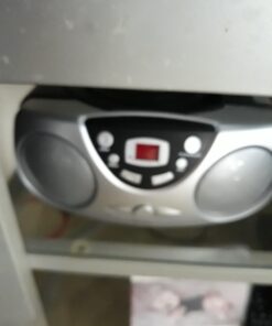 PROSCAN ELITE Portable Cd Player with Am/FM Radio Boombox (Black) Black 8 91pokB2HUsL