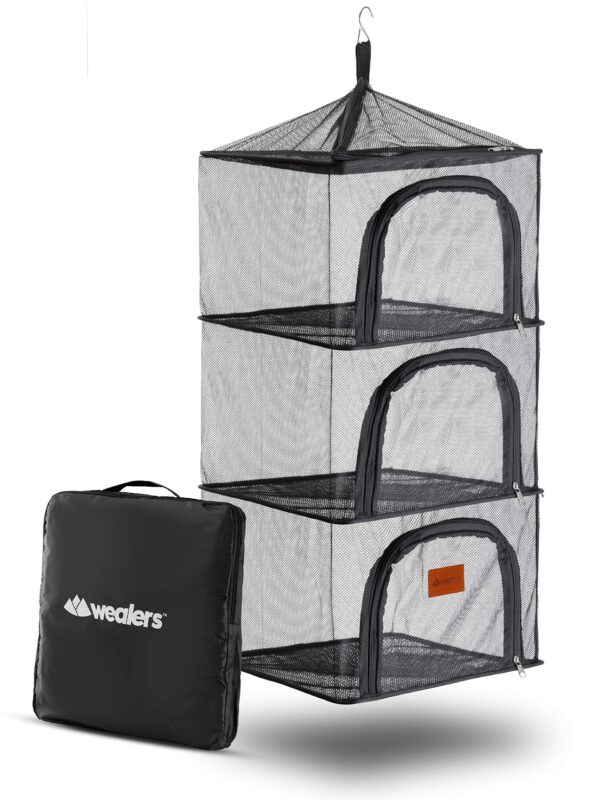 Wealers Outdoor Dry Net Storage And Food Screen 3-Tier Camping ...