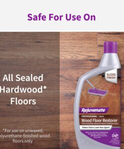 Rejuvenate Professional Wood Floor Restorer and Polish with Durable Finish Easy Mop On Application High Gloss Finish 32oz 32 Fl Oz (Pack of 1) 1 Pack 32 91pyC6Fe8L