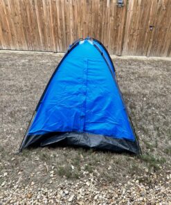 2-Person Camping Tent – Includes Rain Fly and Carrying Bag – Lightweight Outdoor Tent for Backpacking, Hiking, or Beach by Wakeman Outdoors Dome Blue 43 91pzs7BoPL