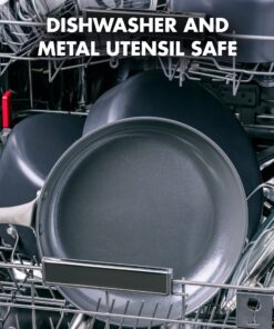 GreenPan Canterbury Hard Anodized Healthy Ceramic Nonstick, 10 Piece Cookware Pots and Pans Set, PFAS-Free, Dishwasher Safe, Oven Safe, Black 17 91pzv0bFj0L