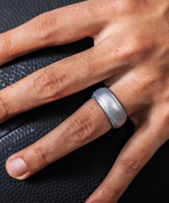 Alternative view of Saco Band Rings Men and Women 8.5 - 9 (18.90mm) 1 Ring - Shiny Silver