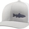 LINDO Trucker Hat - Trout Fishing 2.0 One Size Silver/White 2 91q MA8ZdL