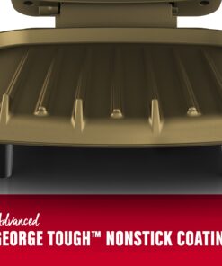 George Foreman 2-Serving Classic Plate Electric Grill and Panini Press, Black, GR136B 20 91q4DLTd76L 1