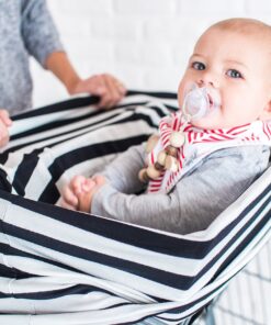 Baby Car Seat Cover Canopy and Nursing Cover Multi-Use Stretchy 5 in 1 Gift "The Classic" by Copper Pearl 29 91q4OXE9s1L