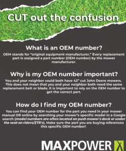 Maxpower 331731B Mulching Blade for 22 Inch Cut Poulan/Husqvarna/Craftsman Replaces 141114, 157101, 406713, 406713X431, 532141114, 532406713, Original Version 15 91qAGwmuCvL 6