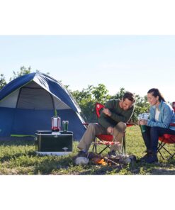 Coleman Sundome Camping Tent, 2/3/4/6 Person Dome Tent with Snag-Free Poles for Easy Setup in Under 10 Mins, Included Rainfly Blocks Wind & Rain, Tent for Camping, Festivals, Backyard, Sleepovers Navy Blue 2 Person 50 91qBC59kicL
