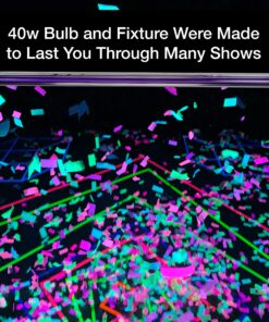 American DJ 48" Black light tube and fixture 48 inch 18 91qG2S0YlL