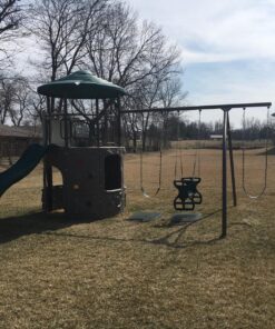 Swing-N-Slide WS 3452 Heavy Duty Two Person Dual Glider Swing, with Coated Chains to Prevent Pinching, 18" W x 25 in H x 40" L, Green 15 91qH0GevgwL