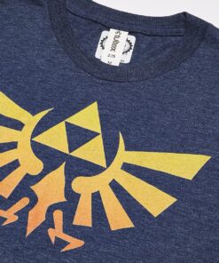 Nintendo Boy's Gradientforce T-Shirt Standard Medium Navy Heather 6 91qLFNFUakL