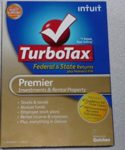 TurboTax Premier Federal + E-file + State 2011 [Old Version] PC Disc