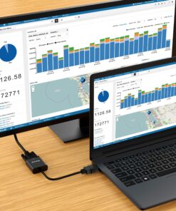 Alternative view of Moread HDMI to VGA,10 Pack, Gold-Plated HDMI to VGA Adapter (Male to Female) for Computer, Desktop, Laptop, PC, Monitor, Projector, HDTV, Chromebook, Raspberry Pi, Roku, Xbox and More - Black 10