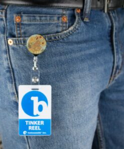 Buttonsmith Van Gogh Starry Night Tinker Reel Retractable Badge Reel - with Alligator Clip and Extra-Long 36 inch Standard Duty Cord - Made in The USA Badge Reel with Alligator Swivel Clip 16 91qcetkYMiL