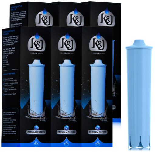 K&J Jura Capresso Clearyl Blue Compatible Water Filters - Replaces Jura Blue Filters (6-pack)