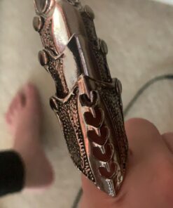 PiercingJ Men's Knuckle Joint Full Finger Double Ring Punk Rock Gothic Hinged Activity Rings Halloween Cosplay Costume Accessories Jewelry Armor#07 58 91qkVmrsDsL