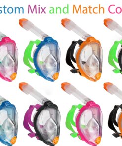 Alternative view of OCEAN REEF Aria Full Face Snorkel Mask (Gray, Extra Small)