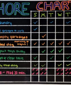 Chore Board | 12x17 Magnetic Dry Erase Chore Chart Reward Chart for Kids and Adults with 4 Dry Erase Markers | Chore Chart for Kids Multiple Kids 12" x 16" Responsibility Chore Chart 15 91qmvrdbHXL