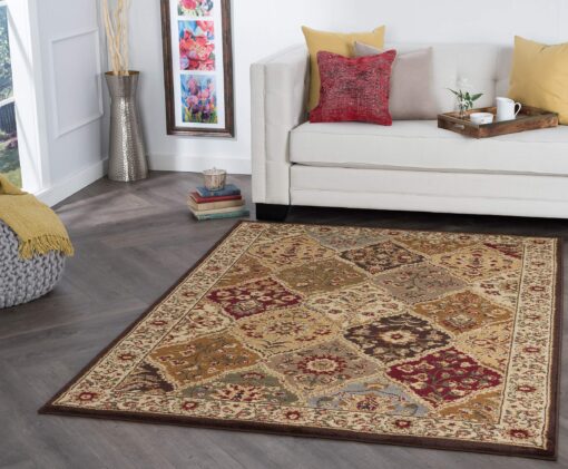 Universal Rugs 105120 Multi 5x7 Area Rug, 5-Feet by 7-Feet