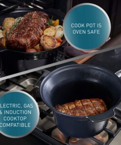 Calphalon Slow Cooker with Digital Timer and Programmable Controls, 5.3 Quarts, Stainless Steel 36 91qqHNAaWsL