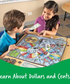 Learning Resources Money Bags Coin Value Game - Ages 7+ Fun Games for Kids, Develops Math Skills and Recognition, Educational Play Kids For 2 to 4 Players 23 91qs4TcmsoL