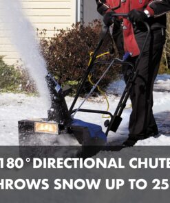 Snow Joe SJ623E 18-Inch 15-Amp Electric Walk-Behind Single Stage Snow Blower w/ Headlight, 18-Inch 24 91qthHFR1L