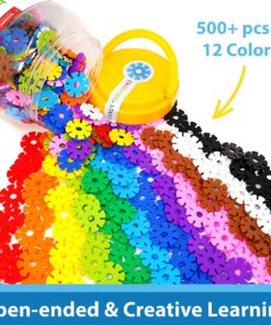 VIAHART Brain Flakes 500 Piece Interlocking Plastic Disc Set - A Creative and Educational Alternative to Building Blocks - Tested for Children's Safety - A Great Stem Toy for Both Boys and Girls 28 91quBHTWMfL