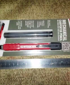 STKR Concepts Mechanical Carpenter Pencil w / 3 pcs of replacement lead, red (77629) 19 91qufo7rQqL