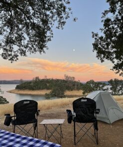 Coleman Portable Camping Chair with 4-Can Cooler, Fully Cushioned Seat and Back with Side Pocket and Cup Holder, Carry Bag Included, Collapsible Chair for Camping, Tailgates, Beach, and Sports Black 31 91qw3oeOvL