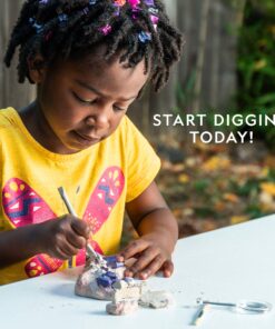 NATIONAL GEOGRAPHIC Gemstone Dig Kit – Excavate 3 real gems including Amethyst, Tiger’s Eye & Rose Quartz - Great STEM Science gift for Mineralogy and Geology enthusiasts of any age Gem Dig 16 91r05Rc0UvL 3