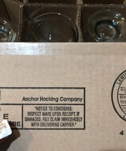 Anchor Hocking 16-oz Café Glass Coffee Mugs, Clear, Set of 6 32 91r1 wkQ0L