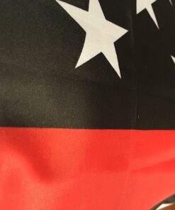 Alternative view of Redline Flags 3 by 5 Foot Thin Red Line Flag Honoring The Courage of Our Firefighters, EMT, and Paramedics. Black, White and Red American Flag with Brass Grommets
