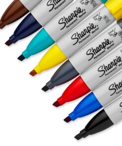SHARPIE Permanent Markers, Broad, Chisel Tip, 8-Pack, Assorted 2015 Colors (1927322) 16 91r6KJzVndL