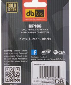 DB Link BF106 Gold Barrel Female/Female Connectors Standard Packaging 9 91rHgs8ZX5L