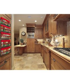 Spice Rack Organizer – Space Saving Wall Mount 5-Tier Wire Shelves for Pantry or Cabinets – Kitchen Organization and Storage by Home-Complete (Black) 26 91rIhm5XryL