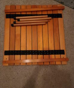 Best Choice Products 28x28in Foldable Indoor Outdoor All-Purpose Portable Wooden Table for Picnics, Camping, Beach, Tailgating, Patio, Kitchen, Living Room w/Carrying Case - Brown 28 91rJlzFxj9L