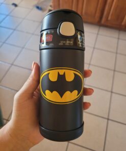 THERMOS FUNTAINER 12 Ounce Stainless Steel Kids Bottle, Batman Assorted 27 91rLriJH36L