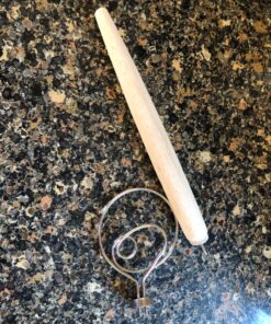 ORBLUE Premium Danish Dough Whisk - 2 Pack LARGE 13.5" Dutch Whisk with Stainless Steel Ring - Danish Whisk for Bread, Pastry or Pizza Dough - Baking Tool Alternative to a Blender, Mixer or Hook Rubberwood 2 Pack Rubberwood 27 91rQrkJSEzL