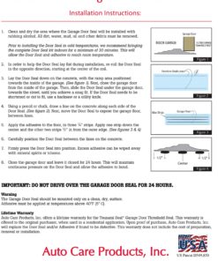 Tsunami Seal 53016 Lifetime Garage Door Threshold Seal Kit - 16' 6", Black 16' 6" 9 91rTsOFKrNL