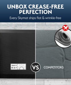 Sky Solutions Anti Fatigue Floor Mat - 3/4" Thick Cushioned Kitchen Rug, Standing Desk Mat - Comfort at Home, Office, Garage - Non Slip, Durable and Stain Resistant (20" x 39", Black) 20" x 39" 25 91rUmzWzHNL