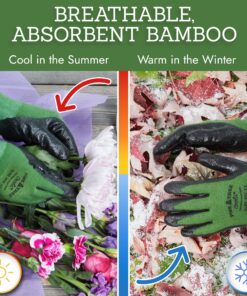 Alternative view of Pine Tree Tools Bamboo Garden Gloves for Women & Men - Multi-purpose Work Gloves - Breathable and Absorbent Bamboo Gloves Medium