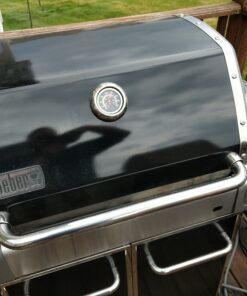 DOZYANT BBQ Charcoal Grill Smoker Temperature Gauge Pit Barbecue Thermometer Fahrenheit and Heat Indicator for Meat Cooking Port Lamb Beef, Stainless Steel Temp Gauge 2.38" 42 91rdODUZGzL