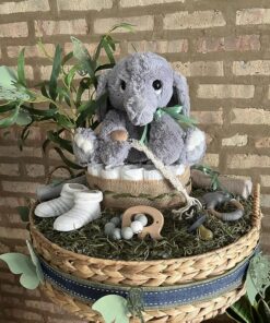 ebba™ Playful Lil Benny Phant™ Baby Stuffed Animal - Soft & Cuddly Toy - Imaginative Play - Gray 10 Inches Jungle 10-Inches 24 91rlccY9mL