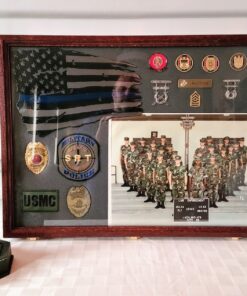 Two Timbers Extra Large Display Case with Cherry Finish Handmade Wood Box with Glass Top, Arrowheads, Knives, Rocks, Pins, Collectibles, Collections, Medals, Military Coins 4h, Memory Box Keepsakes 25 91rn9p0hhDL