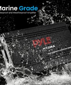 Pyle Hydra Marine Amplifier - Upgraded Elite Series 800 Watt 4 Channel Micro Amplifier - Waterproof, GAIN Level Controls, RCA Stereo Input, 3.5mm Jack, MP3 & Volume Control (PLMRMP3B) Standard Packaging 16 91rpYqQnRKL