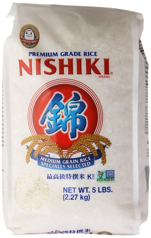 Nishiki Premium Sushi Rice, 80 oz 5 Pound (Pack of 1)