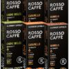 Rosso Coffee Capsules for Nespresso Original Machine - 60 Espresso Pods Vanilla, Caramel, Creme Brulee- Single-Serve Aluminum Coffee Pods - Compatible with Nespresso Original Line Machines (Flavor 60)