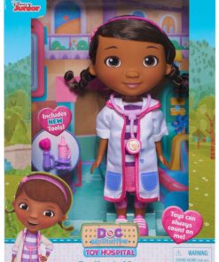 Doc McStuffins Toy Hospital Doc 8.5 Inch Articulated Doll with Doctor Accessories, Kids Toys for Ages 3 Up by Just Play 17 91s71mFWYbL