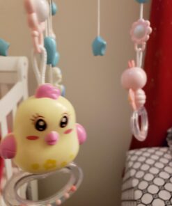 Baby Musical Crib Mobile with Timing Function Projector Lights,Stand-Along Rattles and 150 Melodies Music Box with Remote Control for Newborn 0-24 Months Blue 45 91s7c5lGJL