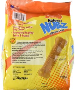 Nylabone Natural Nubz Edible Dog Chews, 22 Count 22 Pack Large - 30+ lbs. 13 91s9kjKBML